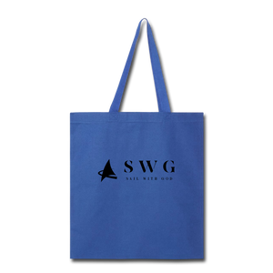 "SWG/Sail with God" Tote Bag - royal blue