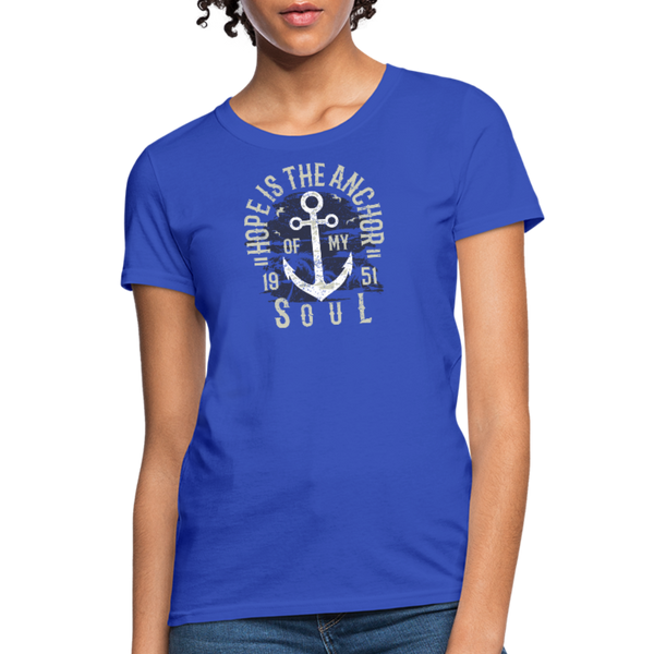 Hope is the Anchor - Workwear T-Shirt - royal blue