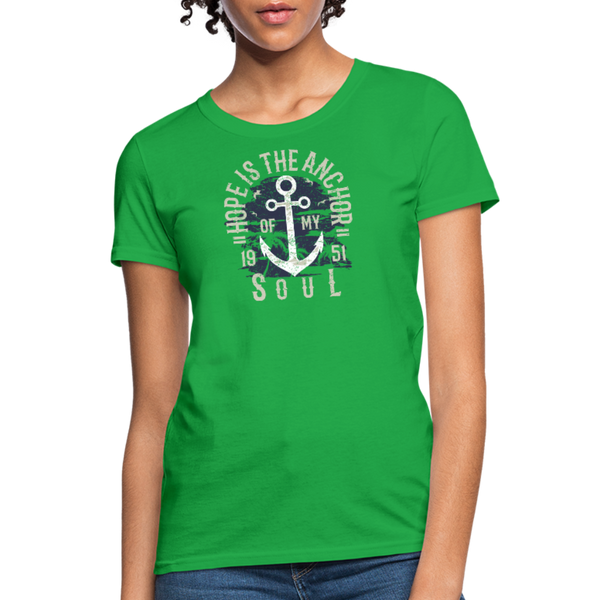 Hope is the Anchor - Workwear T-Shirt - bright green