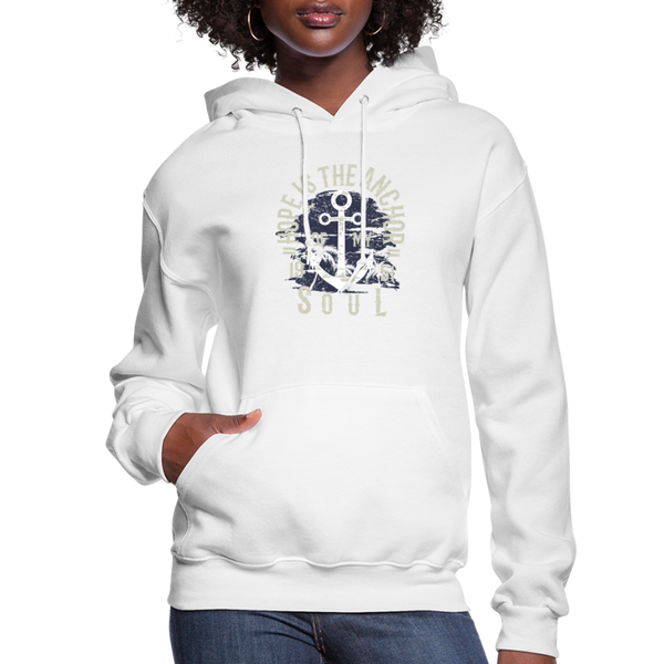 Hope is the Anchor - Workwear Hoodie - white