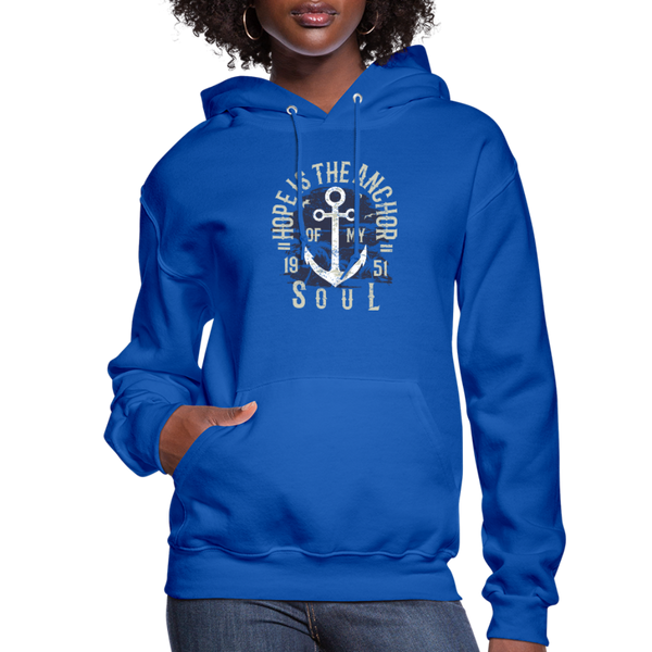 Hope is the Anchor - Workwear Hoodie - royal blue