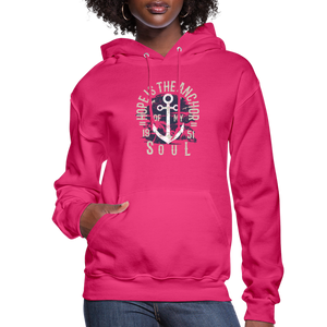 Hope is the Anchor - Workwear Hoodie - fuchsia