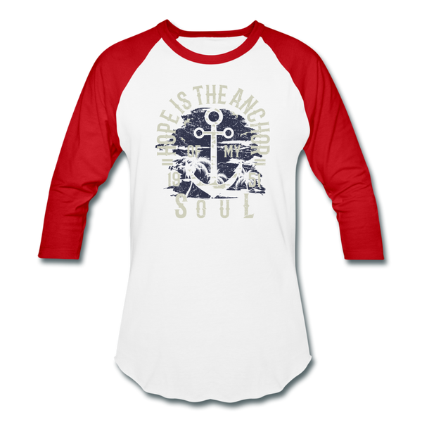 Hope is the Anchor - Sportswear T-Shirt - white/red