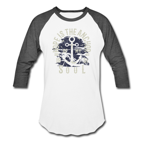 Hope is the Anchor - Sportswear T-Shirt - white/charcoal