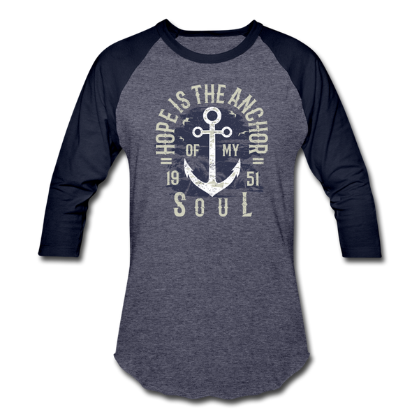 Hope is the Anchor - Sportswear T-Shirt - heather blue/navy