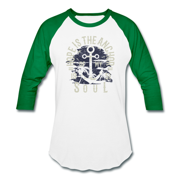 Hope is the Anchor - Sportswear T-Shirt - white/kelly green