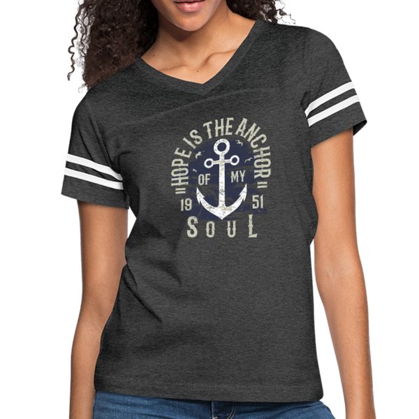 Hope is the Anchor - Vintage Sport T-Shirt - vintage smoke/white