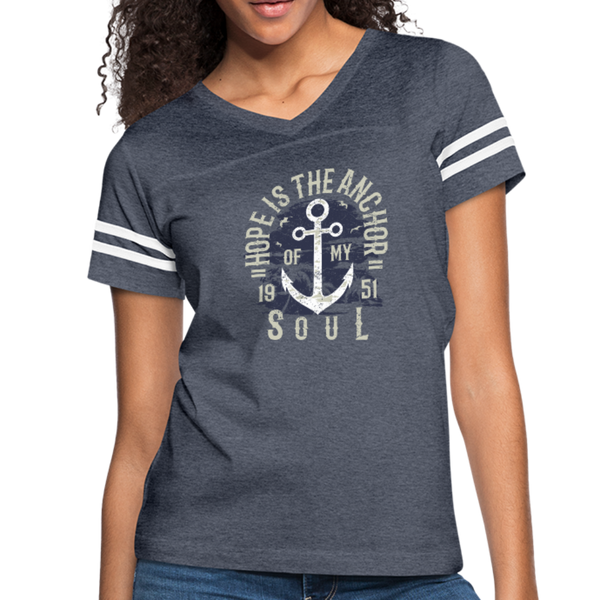 Hope is the Anchor - Vintage Sport T-Shirt - vintage navy/white