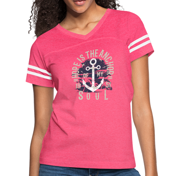 Hope is the Anchor - Vintage Sport T-Shirt - vintage pink/white