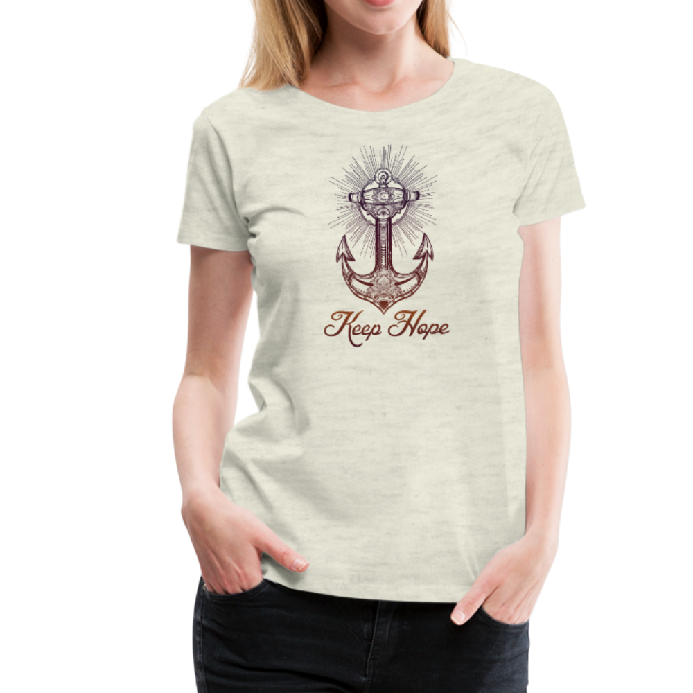 Keep Hope - Premium T-Shirt - heather oatmeal