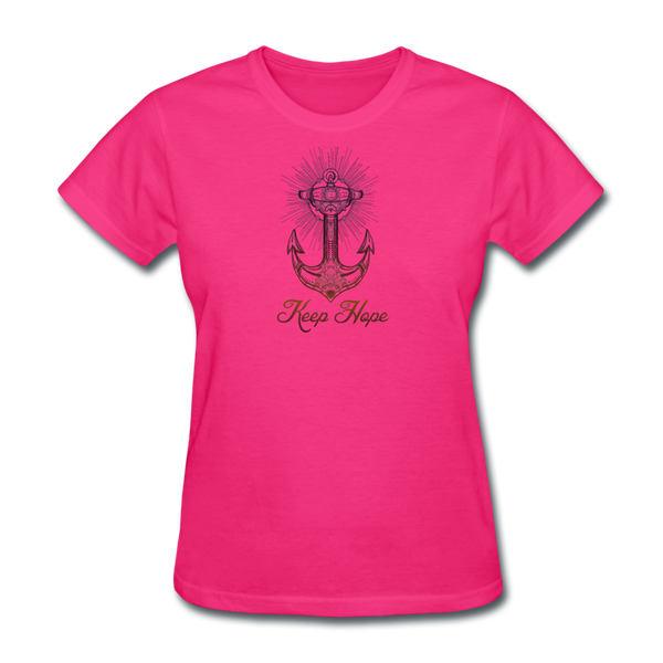 Keep Hope - Workwear T-Shirt - fuchsia