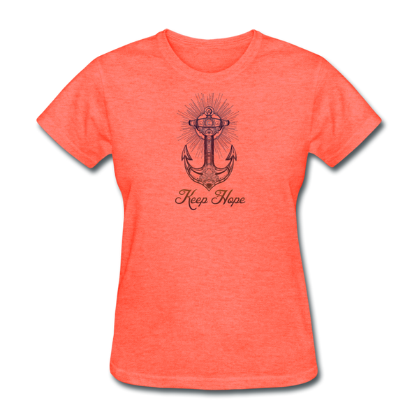 Keep Hope - Workwear T-Shirt - heather coral