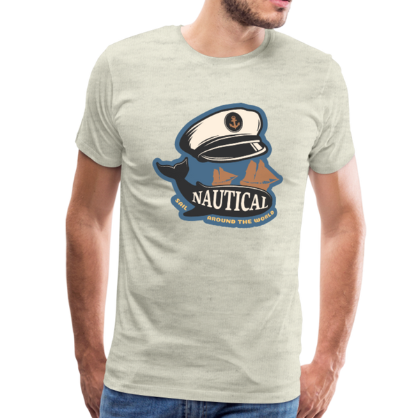 Nautical - Captains Hat - Premium T-Shirt - heather oatmeal