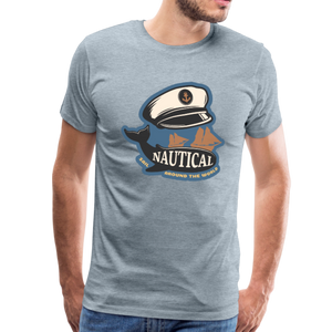 Nautical - Captains Hat - Premium T-Shirt - heather ice blue