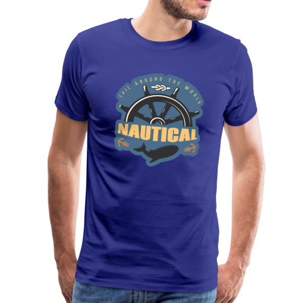 Nautical - Ships Wheel - Premium T-Shirt - royal blue