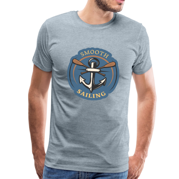 Smooth Sailing - Premium T-Shirt - heather ice blue