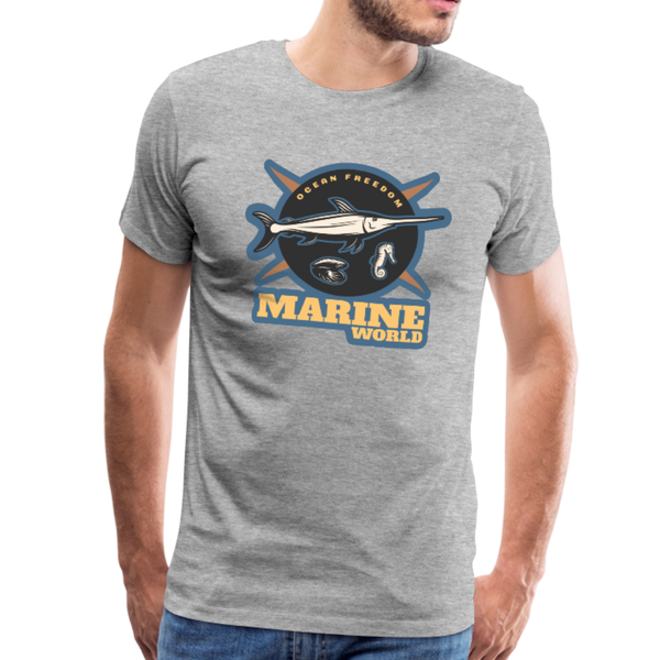 Marine World - Premium T-Shirt - heather gray