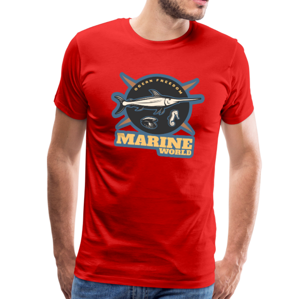 Marine World - Premium T-Shirt - red