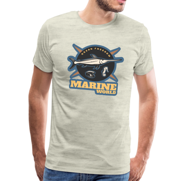 Marine World - Premium T-Shirt - heather oatmeal