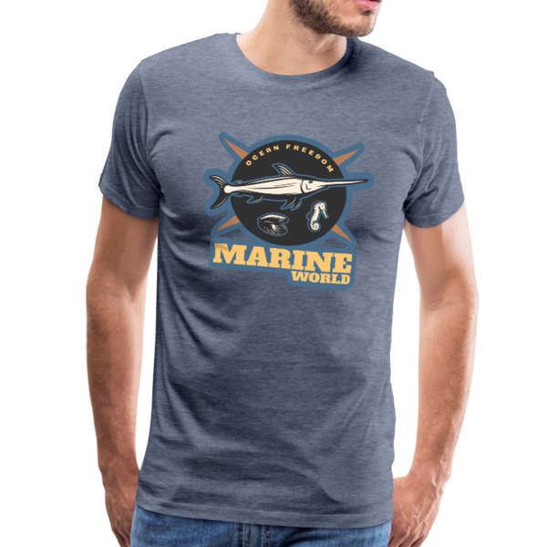 Marine World - Premium T-Shirt - heather blue