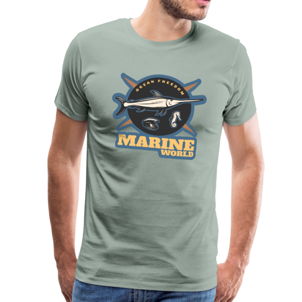 Marine World - Premium T-Shirt - steel green