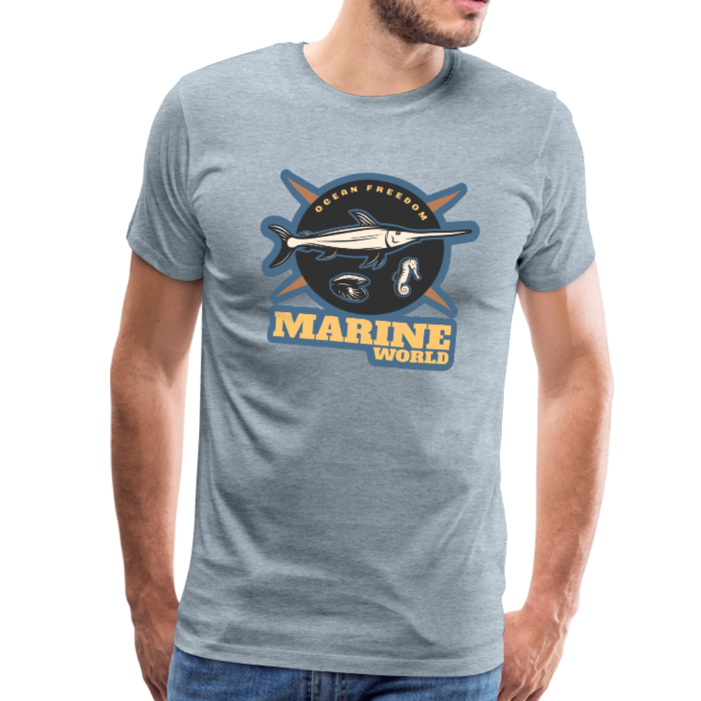 Marine World - Premium T-Shirt - heather ice blue