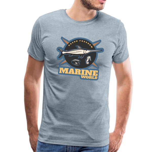 Marine World - Premium T-Shirt - heather ice blue