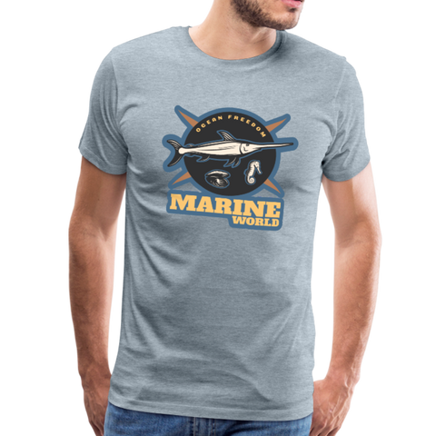 Marine World - Premium T-Shirt - heather ice blue