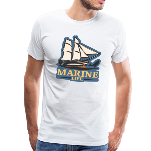 Marine Life - Sailing Boat - Premium T-Shirt - white