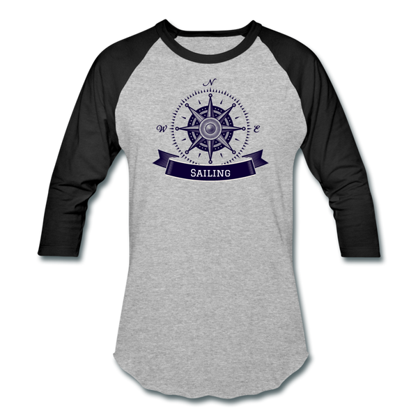 Compass/Sailing - Sports T-Shirt - heather gray/black