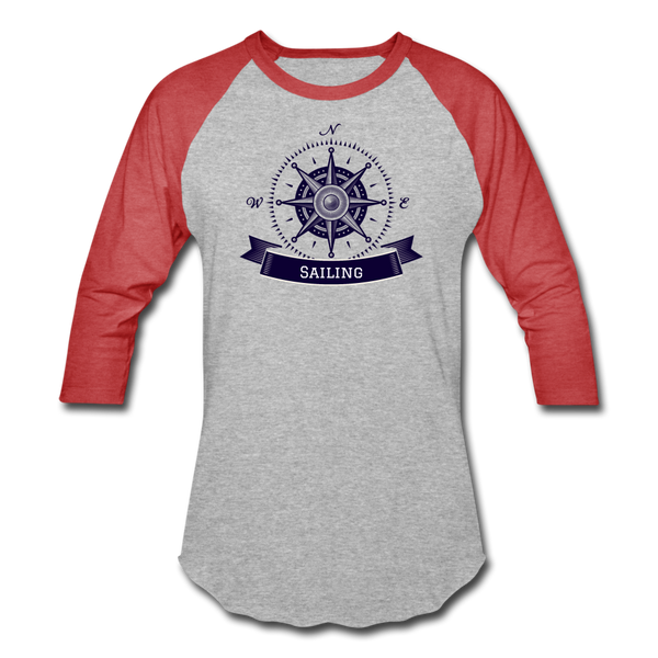 Compass/Sailing - Sports T-Shirt - heather gray/red