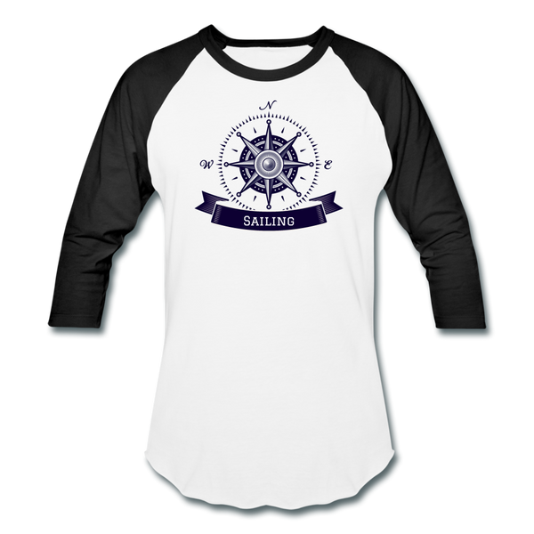 Compass/Sailing - Sports T-Shirt - white/black