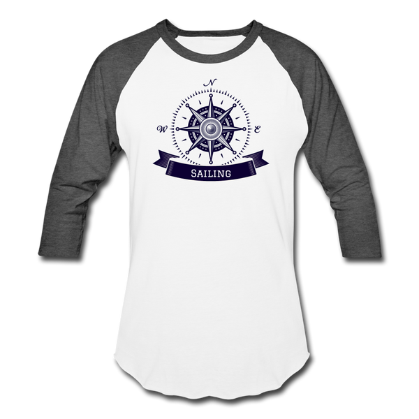 Compass/Sailing - Sports T-Shirt - white/charcoal