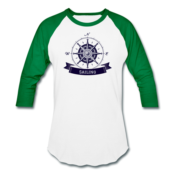 Compass/Sailing - Sports T-Shirt - white/kelly green