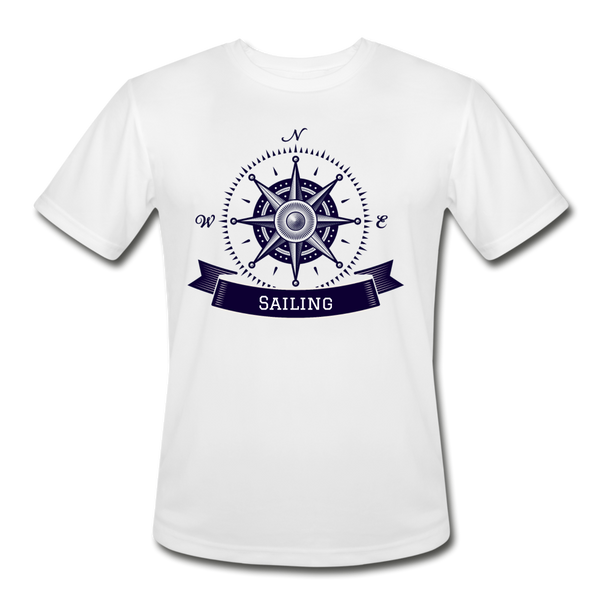 Compass/Sailing - Moisture Wicking T-Shirt - white