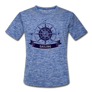 Compass/Sailing - Moisture Wicking T-Shirt - heather blue