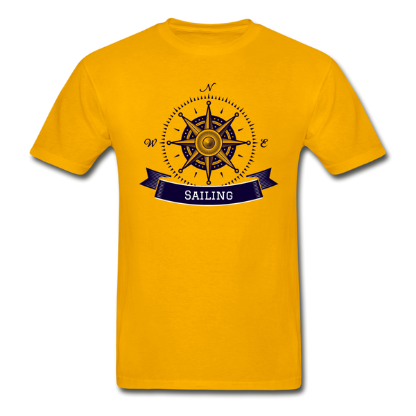 Compass/Sailing - Hanes Tagless T-Shirt - gold