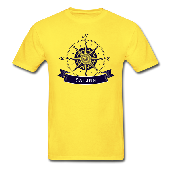 Compass/Sailing - Hanes Tagless T-Shirt - yellow