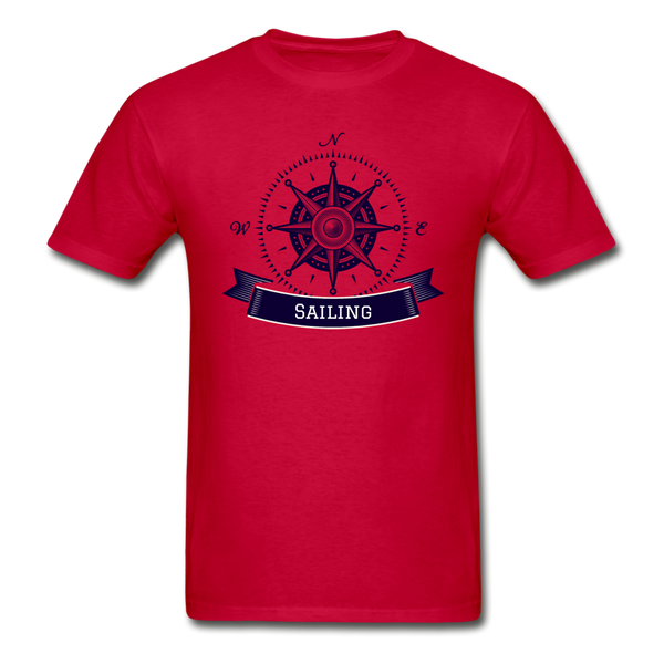 Compass/Sailing - Hanes Tagless T-Shirt - red