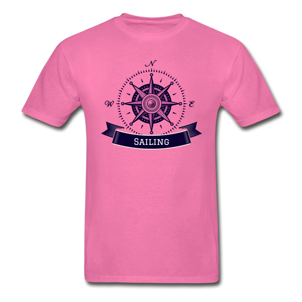 Compass/Sailing - Hanes Tagless T-Shirt - hot pink