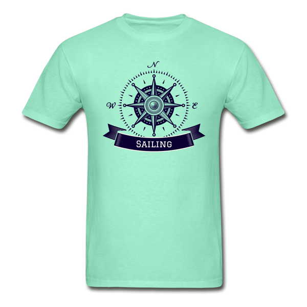 Compass/Sailing - Hanes Tagless T-Shirt - deep mint