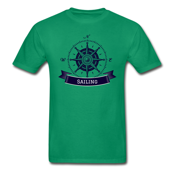 Compass/Sailing - Hanes Tagless T-Shirt - kelly green