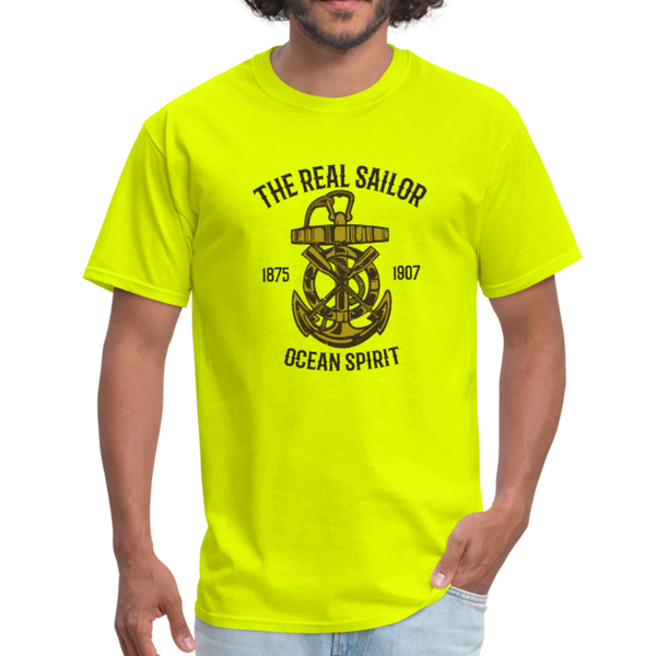 Nautical/Anchor/Ocean Spirit - T-Shirt - safety green