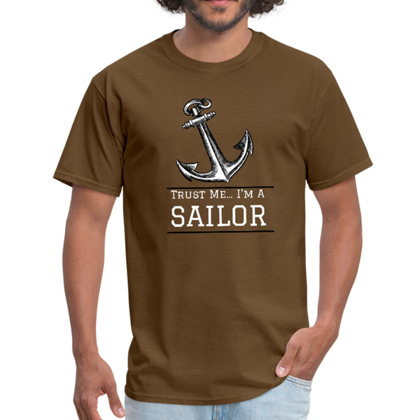 Nautical/Anchor/Sailor - Workwear T-Shirt - brown