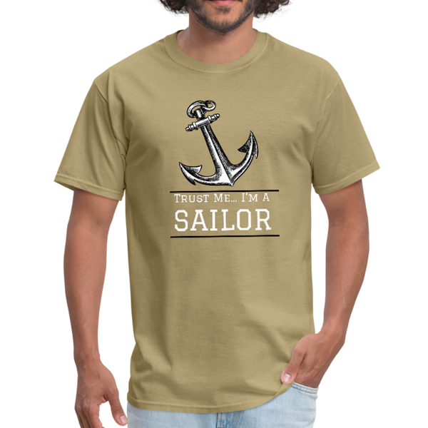 Nautical/Anchor/Sailor - Workwear T-Shirt - khaki