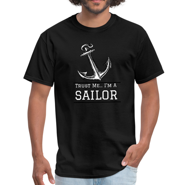 Nautical/Anchor/Sailor - Workwear T-Shirt - black