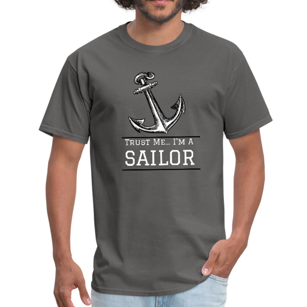 Nautical/Anchor/Sailor - Workwear T-Shirt - charcoal