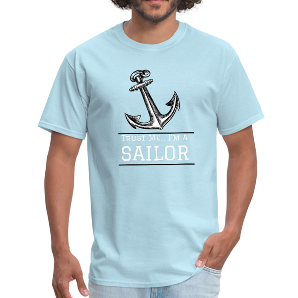 Nautical/Anchor/Sailor - Workwear T-Shirt - powder blue