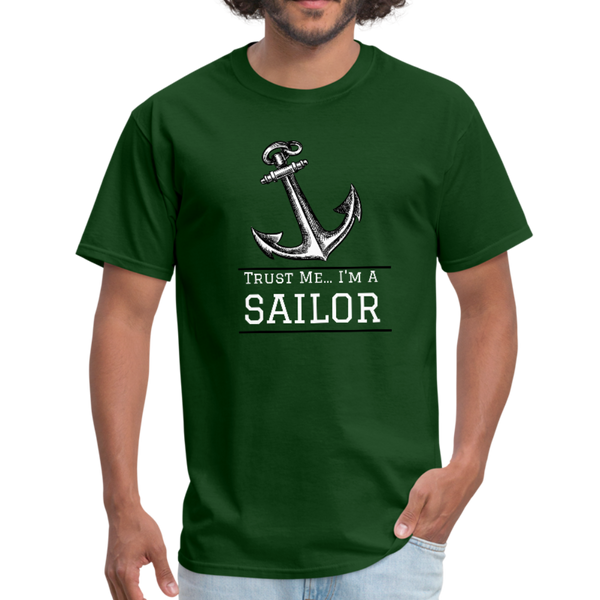 Nautical/Anchor/Sailor - Workwear T-Shirt - forest green