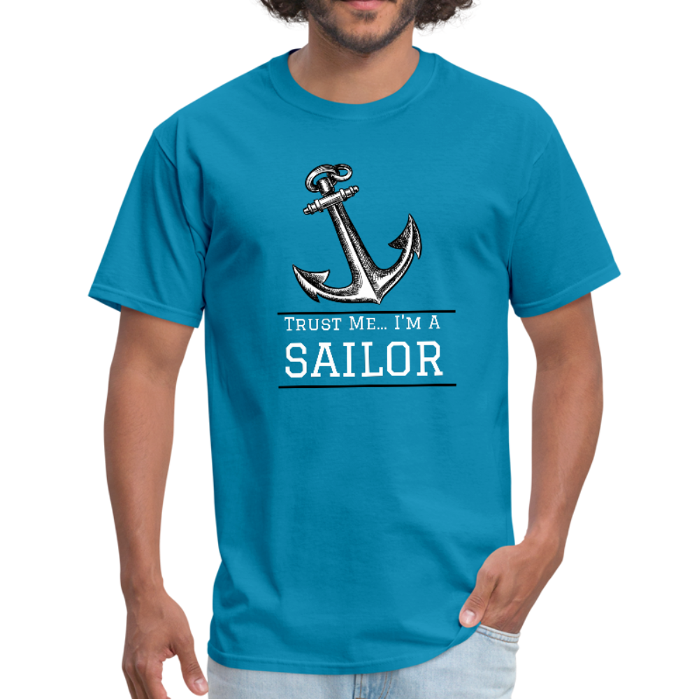 Nautical/Anchor/Sailor - Workwear T-Shirt - turquoise